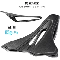 AliExpress RYET Ultralight 85g Full Carbon Bike Saddle 249x144mm 7x9cm MTB Gravel Road Cycling Dual-Track Hollow Racing Seat