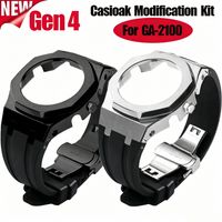 Gen4 Modification Kit for Casioak GA-2100 4th Generation Metal Watch & Rubber Watch Strap for G shock Mod Kit GA2100 GA2110