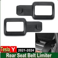 Seat Belt Fixing Bracket for Tesla Model Y 2024 Rear Seat Safe Belt Guide Limiter Protective Cover ABS Car Interior Accessories