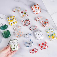 For Apple AirPods 4 ANC Flower Print Earphone Case For AirPods 2 3 Pro2 1 Wireless Headphones Cover Hard Plastic Earphone Covers