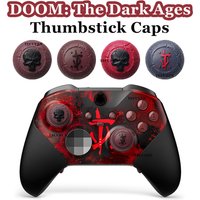 4PCS For DOOM The Dark Ages Theme Thumbstick Caps for Xbox Series Wireless Controller Analog Joystick Cover Protective Caps
