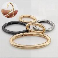 5-50 pcs Metal Spring Gate Oval Ring Snap Hook Trigger Clasps Clips O-Ring Buckle for Craft Belt Strap Handbags accessories