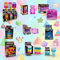 Nee Doh Surprise Box Squishy Toys - 6 Styles Soft Squeeze Fidget Toys for Stress Relief, Party Favors & Easter Gifts for ADHD
