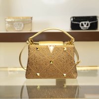 Luxury Brand Bright Diamond Handbag New Rivet Hot Diamond Chain Shoulder Crossbody Bags for Women Hot Selling