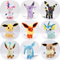 9 per set for sale Pokemon Eevee Family Plush Toys Sylveon Umbreon Vaporeon Flareon Jolteon Espeon Pikachu Stuffed Dolls Gift