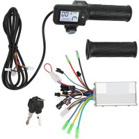 36V 48V 350W Electric Scooter Conversion Kit Brushless Motor Controller Accelerator Grip With LCD Display Panel For 22.2mm