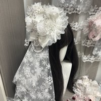 Lolita Hair Accessories Crown Hat Bow Lace Accessories Manga Exhibition Accessories Hair Clip