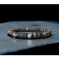 Labradorite 8mm Men's Bead Bracelet Protection Quality Men's Jewelry Bohemian Surf Jewelry Boho Style, 1pc
