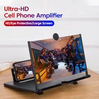 10/12 inch Phones Screen Amplifier HD Video Desktop Lazy Stand Magnifier ABS+Acrylic Lightweight Material Cellphone Accessories