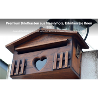 Wooden Wall Mounted Mail Box Gate Decorative Hanging Letterbox Drop Box