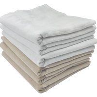 0.5/1 Yard - Natural Linen Breathable Fabric, 100% Linen, Cotton-Linen Fabric, Suitable for Clothing Making, Cross-Stitch, Patchwork, DIY Crafts, Hand Sewing, Pre-Cut to Size.