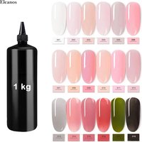Eleanos 1kg Clear Jelly Gel Wholesale Gel Nail Polish Semi Transparent UV LED Gel Super Quality Syrup Nail Gel Nail Art Varnish