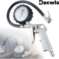 AliExpress DECWLS 0-220PSI/0-16Bar Tire Inflation Gun, Car Tire Pressure Gauge, Rubber Hose Air Pump, For Car/Bicycle/Truck Tire Repair, Air Tools