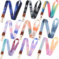 LX1112 Minimalist Phone Straps Lanyard Starry Sky Moon Stars Neck Straps For Keys Mobile Phone USB Hang Rope Key Cord Keychain