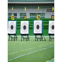 100 Pcs Vertical Square Target Papers Thick Clear Printing Waterproof Wear Resistant Tactical Shooting Target Fit Airsoft Gun