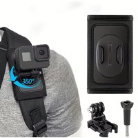 360° Rotation Bag Backpack Shoulder Strap Mount For GoPro 13 12 11 DJI Action 5Pro 4 3 OSMO 360 Insta 360 X5 X4 Holder Accessory