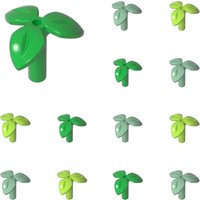 50PCS Handheld Trifolium 37695 Flower Plant Building Blocks Kit Grass Pot Part Bricks Particle Toys Children Birthday Gifts