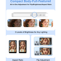 Upgrade Wireless Phone Magnetic Selfie Monitor Screen for iPhone Android Rear Camera Selfie Vlog Live Stream Video Recording