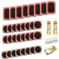 Professional Bike Repair Kit - Vulcanizing Patch Set for Bicycle Tube Puncture Emergency Fix on Road/Mountain Bikes