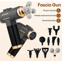 99 Level Strong Fascia Gun 5 Ball Fascia Massage Gun High-Frequency Vibration Shoulder Waist Leg Body Relax masajeador