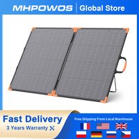 MHPOWOS 200W Foldable Solar Panels Cell Portable Solar Charging Panel Complete Kit Outdoor Tourism Camping Power Station