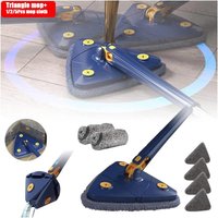 Extended Triangle Mop 360 Twist Squeeze Wringing XType Window Glass Toilet Bathrrom Floor Household Cleaning Ceiling Dusting