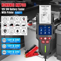 2026 KONNWEI KW700 Car Truck Motorcycle 12V 24V Battery Tester with Printer 10-2000CCA Battery Health Test Diagnostic Tool