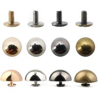 10pcs Dome Rivets Screws Spike Studs Punk Spots Garment Leather Craft Belt Wallet Decoration Parts 8/10/12/12mm