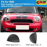 Front Bumper Headlight Headlamp Washer Nozzle Cover For BMW Mini Cooper BLACK R60 R61 61679805542 61679805541 61672752559