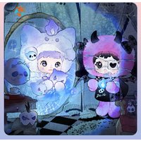New Genuine Nommi & Heymi Mischief Crew Blind Box Keychain Keyring Cute Doll Gift Toy Nommi Anime Figures Heymi Mystery Box