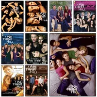 Classic TV Show Series One Tree Hill Retro Film Poster Self-adhesive Art Waterproof Paper Sticker Room Wall Decor