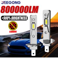 Upgraded H1 LED Headlight CANBUS 800000LM Super Bright h1 Headlamp Plug And Play Fog Lights 6000K White Light Bulb 1:1 Design