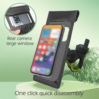 AliExpress NONE Outdoor handlebar phone waterproof bag holder, bicycle and motorcycle navigation holder, touch sensitive, can rotate freely