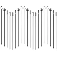 Cocktail Picks Appetizer Stainless Steel Skewers For Toothpicks Sticks Fruit Metal Toothpick Martini Stick Fancy Garnish Olive