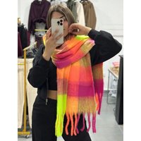 2025 NEW Fashion Cashmere Women Plaid Scarf Winter Warm Shawl and Wrap Bandana Pashmina Female Foulard Long Thick Blanket