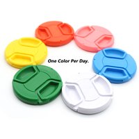 Colorful 49/52/55/58/62/67/72/77/82/86mm Center Pinch Snap-on Front Lens Cap For Canon For Nikon For Sony Camera