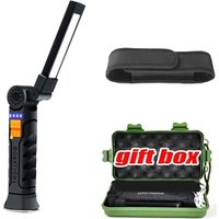 Built-in Battery Rechargeable Work Light Portable LED COB Search Lights With Magnetic & Hook Outdoor Waterproof Emergency Lamp