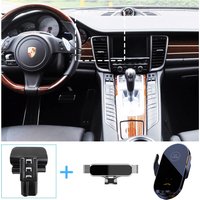 For Porsche Panamera 2010-2015 2016 Car Phone Holder Wireless Charging Bracket Base Gravity Stand Phone Mount Car Accessories