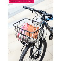 Mountain Bike Front Mounted Rack Pet Dog Basket Bicycle Accessories Carbon Steel Structure for Mountain Bikes