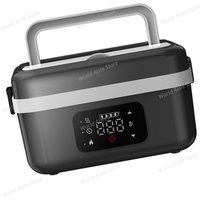 Portable Wireless Lunch Box Heating Water-free Bento Box Large Capacity Insulated Lunch Box For Travel/Office LCD Display