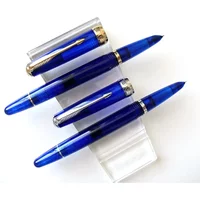 Yongsheng 618 Fountain Pen Toso Transparent F Nib 0.5mm Piston Ink Pen For Writing School Business Office Gift Writing Supplies