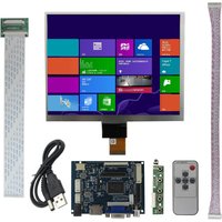 8 inch IPS Lcd Screen Display With HDMI/2AV/VGA Drive Board Control 1024*768 Monitor 4:3