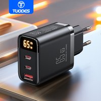 Tuodes 65 W GaN Ladegerät PPS PD USB Typ C Schnellladung QC4.0 Schnellladung für iPhone 17 MacBook Air Tablet Samsung Xiaomi Laptop