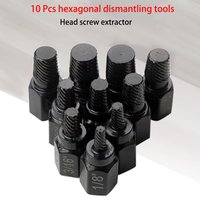 10Pcs Screw Bolt and Nut Extractor Kit Alloy Steel Damaged Screw Remover Set Removal Screws Bolt Extraction Sleeve Removal Tool
