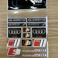 Car Interior Exterior Decoration Stickers Waterproof Decal For Audi Sline A3 A4 B8 8P B9 8V B6 A5 B7 A1 A6 C6 Q3 Q5 C7 8I TT