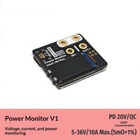 1 Set 36V 10A Max Power Monitor Module With XT60 Connector PD QC Support For RC Drone Battery Power Detection