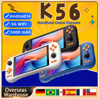 KINHANK K56 Handheld Retro Game Console 5.5 Inch Touch Screen Android 14 50 Emulators for PS1 PSP 5000mAh WIFI5 Game Player Gift