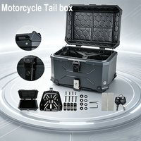 45L Motorcycle Helmet Box Top Tail Rear Luggage Storage Tool Cases LockTail Box Motorcycle Trunk Motor Accessories