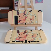Pokemon Pikachu For Switch Case Shell Protective Split Housing Box For Nintendo Switch Accessories NS Oled Console TPU Fundas