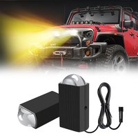 Car Matrix LED Grille Light Spotlight White Yellow Colors Dual Beam Running Light Super Bright 12-30v For for Motor Car Truck